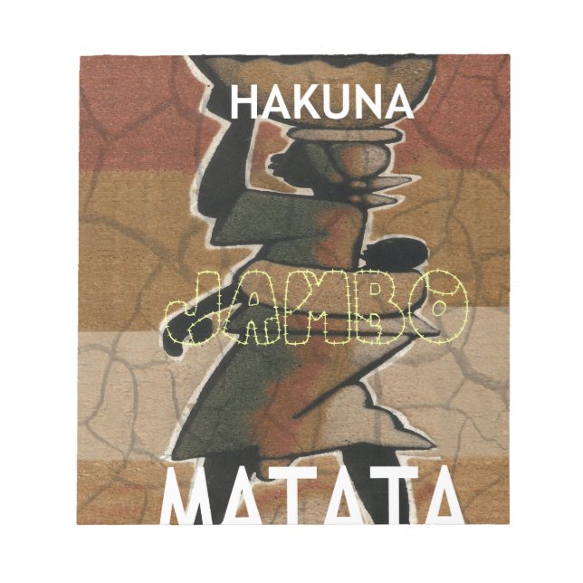 Jambo Habari Hakuna Matata. Notepad (Front)