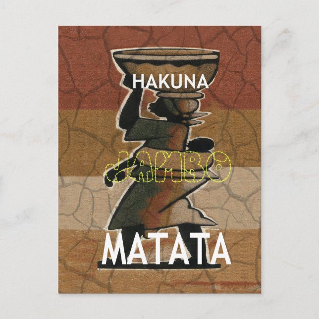 Jambo Habari Hakuna Matata. Postcard (Front)