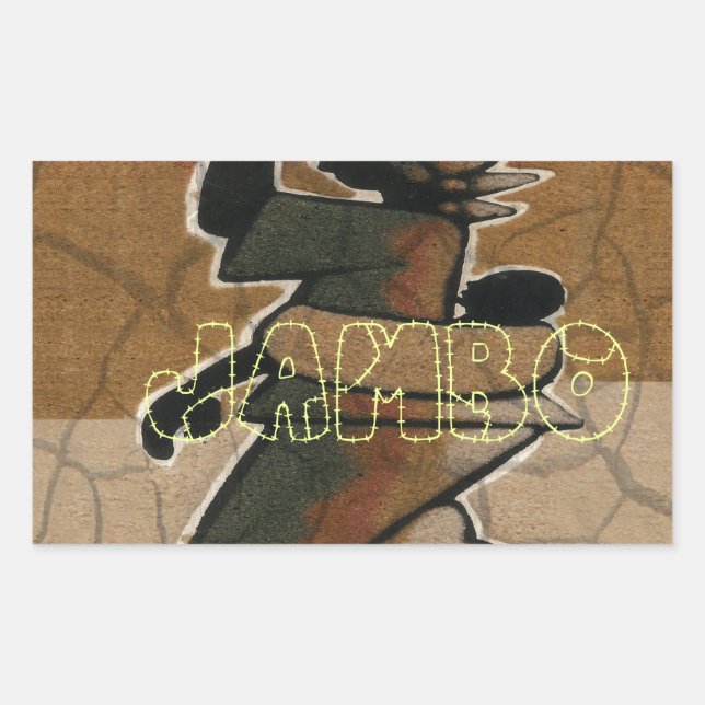 Jambo Habari Hakuna Matata. Rectangular Sticker (Front)