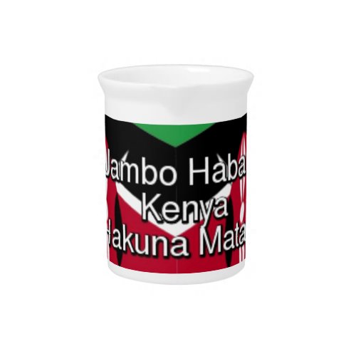 Jambo Habari Make it Kenyan Hakuna Matata Beverage Pitcher