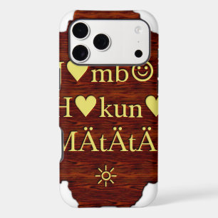 Jambo Hakuna Matata: African Art Print/Graphic iPhone 17 Pro Max Case