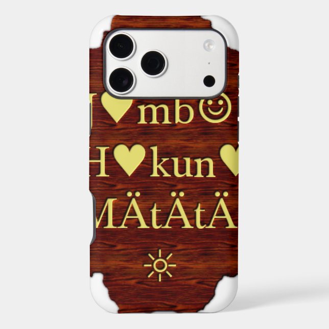 Jambo Hakuna Matata: African Art Print/Graphic Case-Mate iPhone Case (Back)