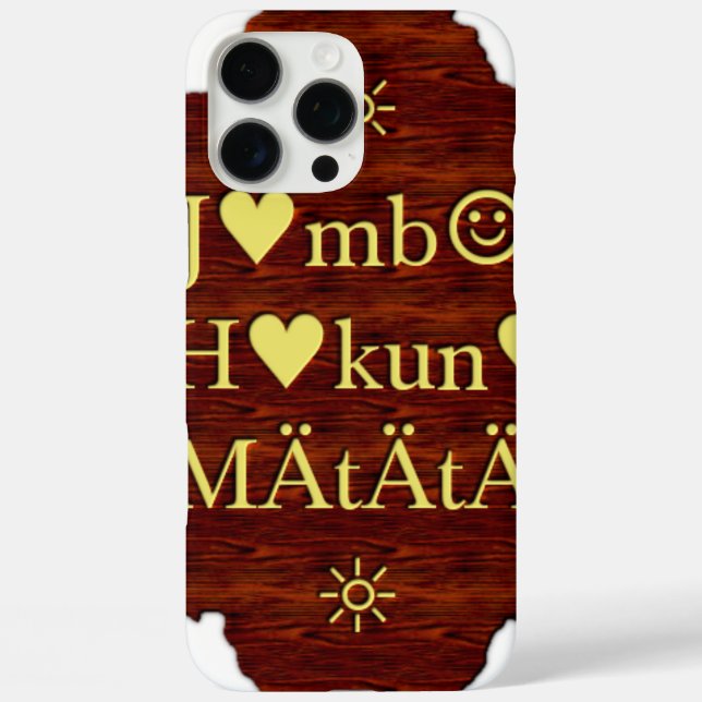 Jambo Hakuna Matata:  African Art Print/Graphic Case-Mate iPhone Case (Back)