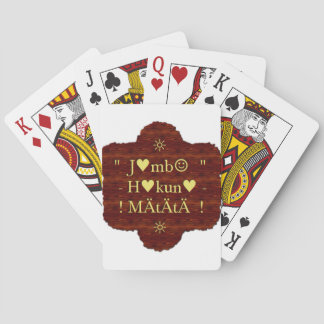 Jambo Hakuna Matata: African Art Print/Graphic Poker Cards