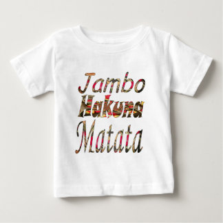 Jambo Hakuna Matata African Vintage Art Print Baby T-Shirt