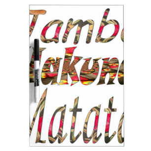 Jambo Hakuna Matata African Vintage Art Print Dry-Erase Board