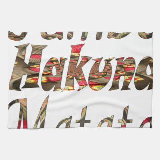 Jambo Hakuna Matata African Vintage Art Print Kitchen Towel