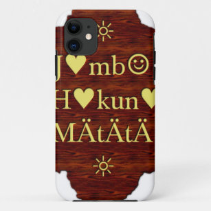 jambo Hakuna Matata day Gifts.png iPhone 11 Case