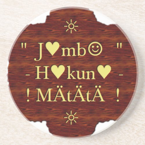 jambo Hakuna Matata day Giftspng Coaster