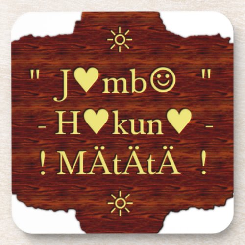 jambo Hakuna Matata day Giftspng Coaster