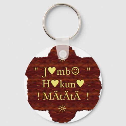 jambo Hakuna Matata day Giftspng Keychain