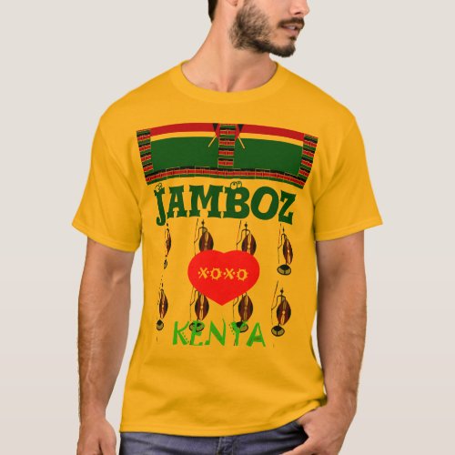 Jambo Hakuna Matata I love Kenya XOXO T_Shirt