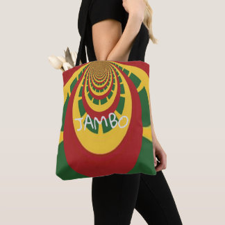 Jambo Hakuna Matata Jamaica Rasta Colors Shoulder Tote Bag