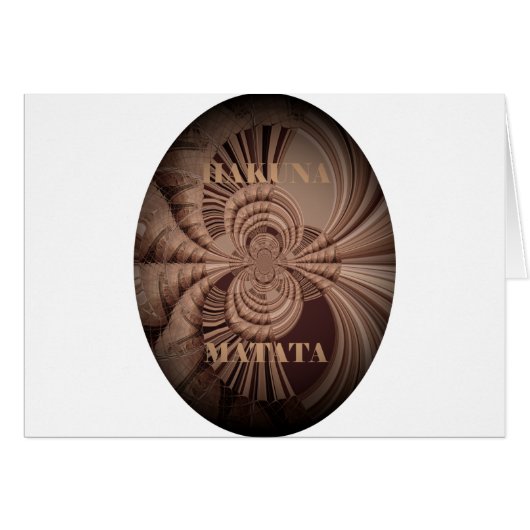 Jambo Hakuna Matata Kenya Giraffe Safari Woven (Front Horizontal)