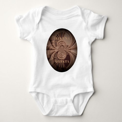 Jambo Hakuna Matata Kenya Giraffe Safari  Woven Baby Bodysuit