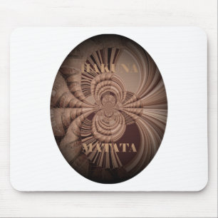 Jambo Hakuna Matata Kenya Giraffe Safari Woven Mouse Pad