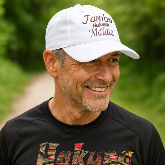 Jambo Hakuna Matata Performance-Hat | African Vint Performance Cap (Outdoor-ready “Jambo Hakuna Matata” cap styled for active days  effortless cultural flair. Get Yours)