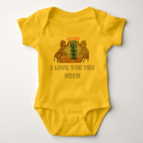 Jambo I love You This Much Baby Tee Shirt kid_Suit