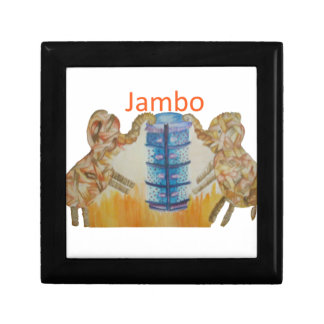 Jambo Jumbo African Kids Elephants Art Print Gift Box