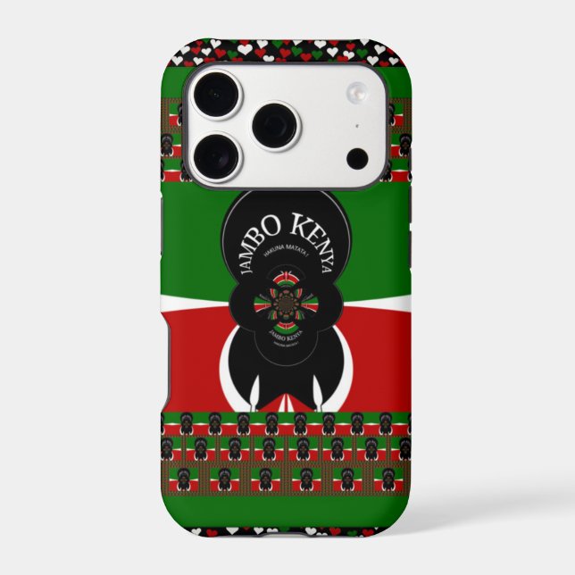 Jambo Kenya Art Print Case-Mate iPhone Case (Back)
