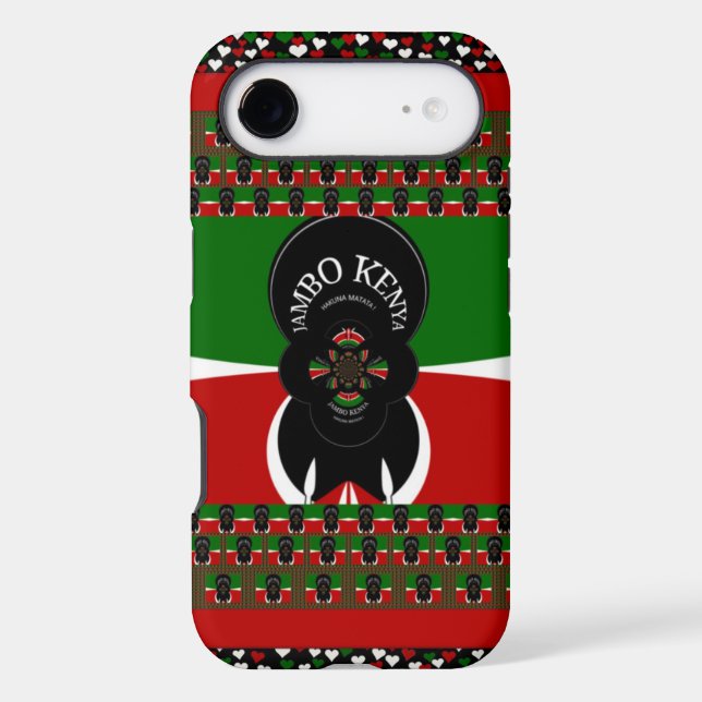 Jambo Kenya Art Print Case-Mate iPhone Case (Back)
