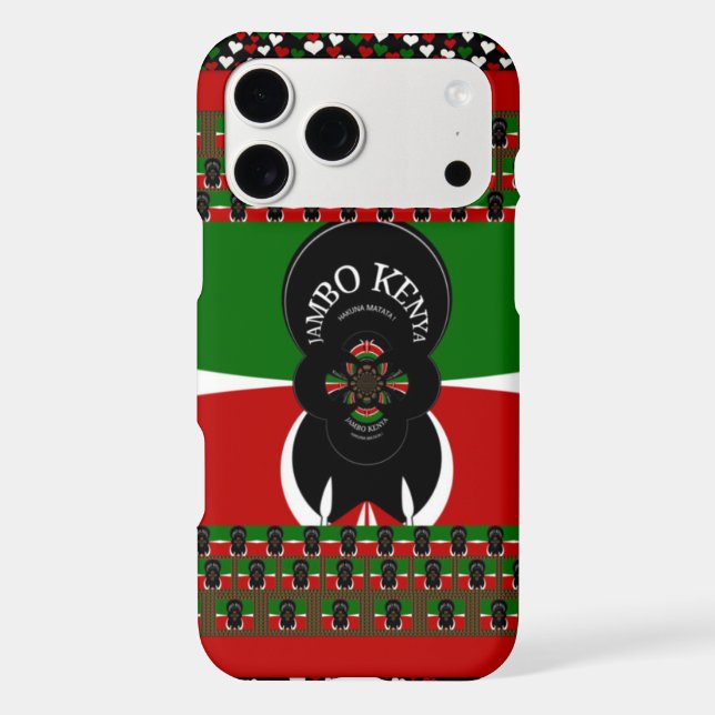 Jambo Kenya Art Print Case-Mate iPhone Case (Back)