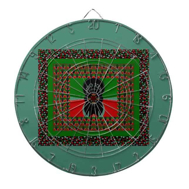 Jambo Kenya Art Print Dart Board (Front)