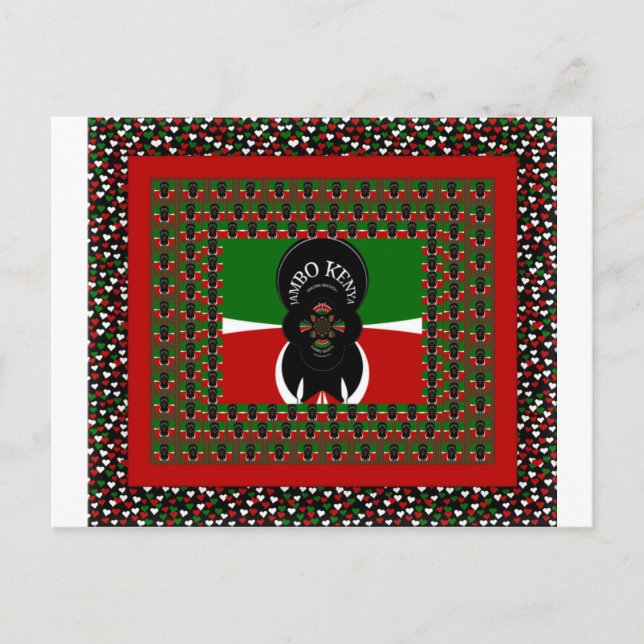 Jambo Kenya Art Print Postcard (Front)