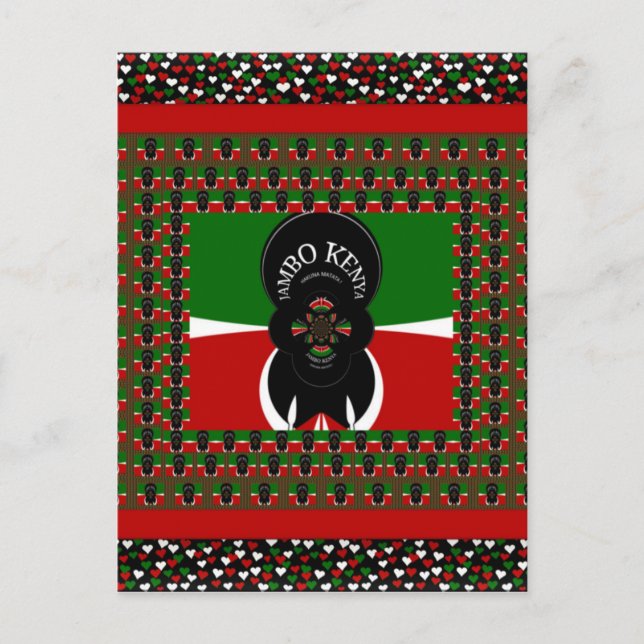 Jambo Kenya Art Print Postcard (Front)