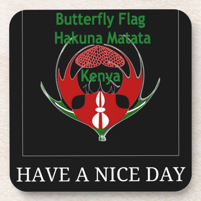 Jambo Kenya Beverage Coaster (Front)