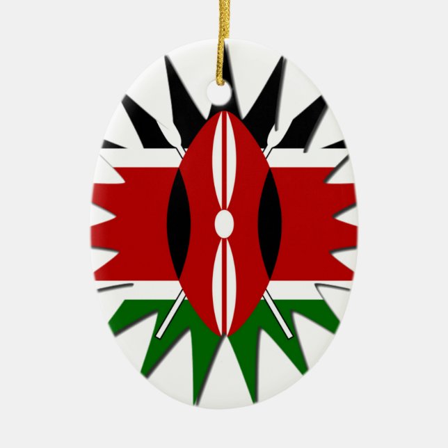 Jambo Kenya Hakuna Matata Ceramic Ornament (Front)