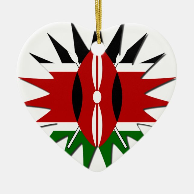 Jambo Kenya Hakuna Matata Ceramic Ornament (Front)