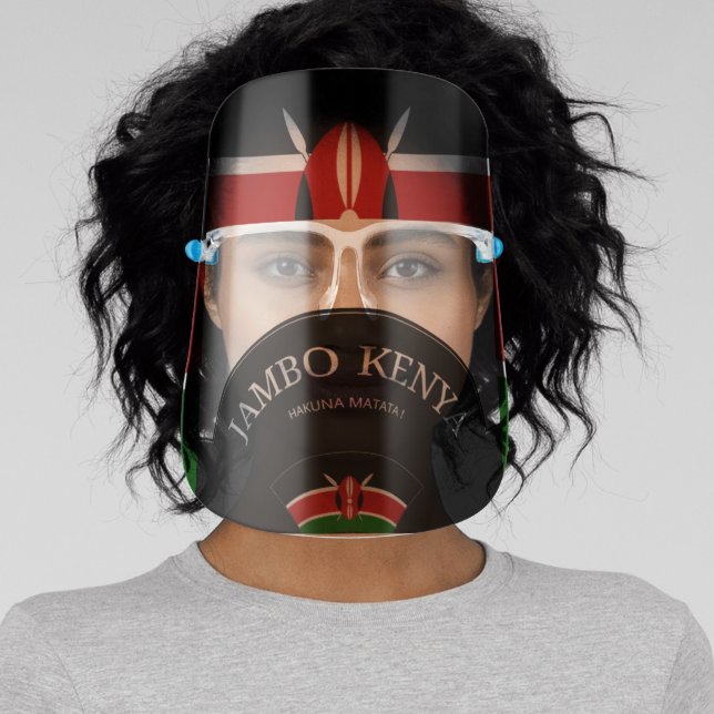 Jambo Kenya Hakuna Matata Face Shield (Insitu)