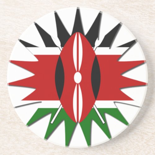 Jambo Kenya Hakuna Matata Sandstone Coaster