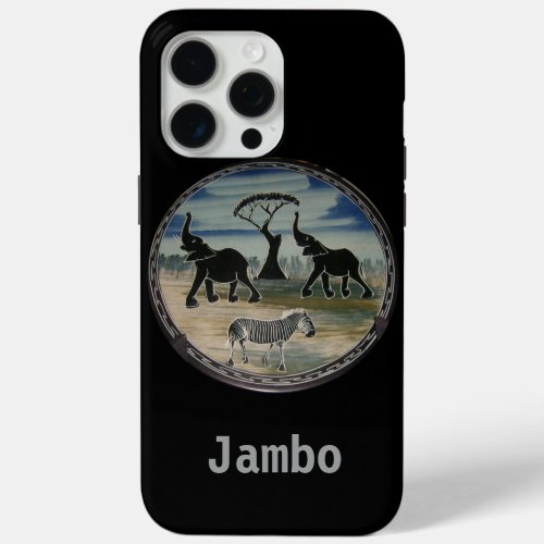 Jambo Kenya Wild life animals iPhone 15 Pro Max Case