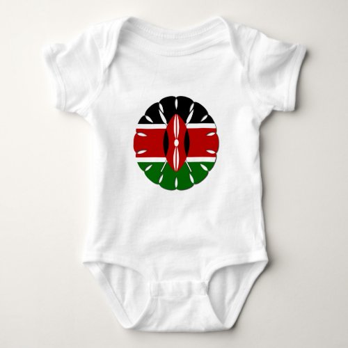 Jambo Kenyan Flag Baby Bodysuit