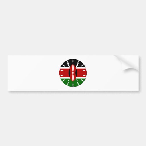 Jambo Kenyan Flag Bumper Sticker