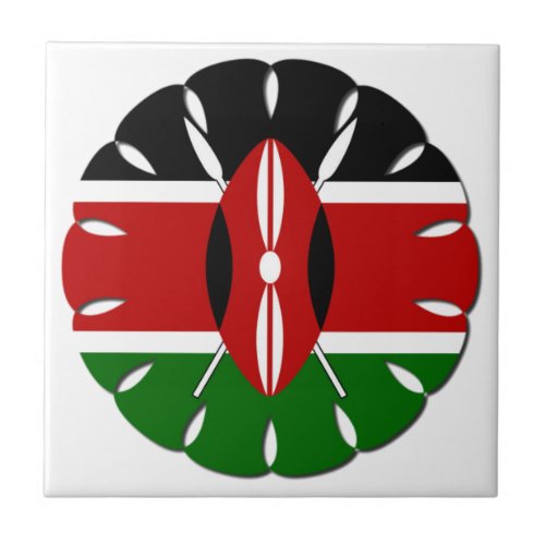Jambo Kenyan Flag Tile