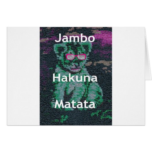 Jambo lion cub hakuna matata (Front Horizontal)