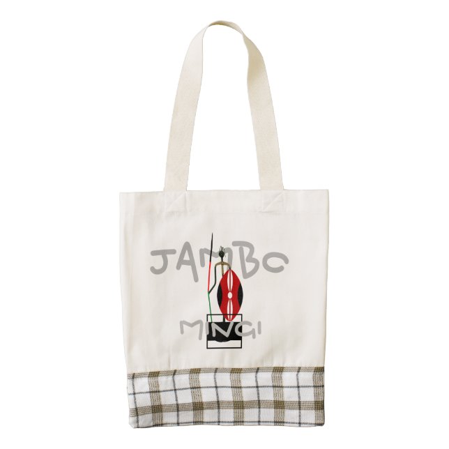 Jambo Malaika Mums Zazzle HEART Tote Bag (Front)