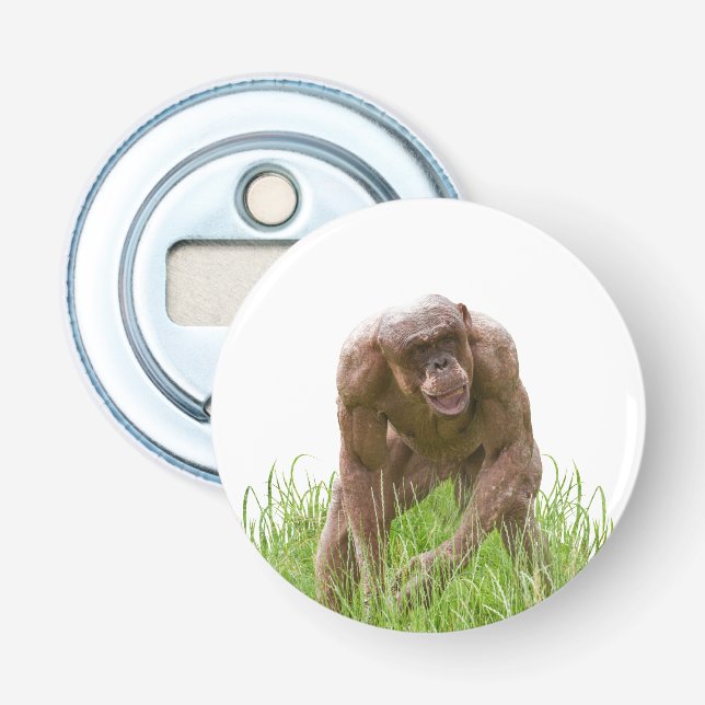 Jambo The Unique Hairless Chimp Bottle Opener (Front)