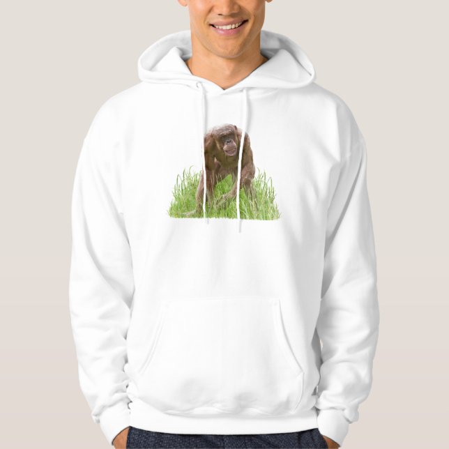 Jambo The Unique Hairless Chimp Hoodie (Front)