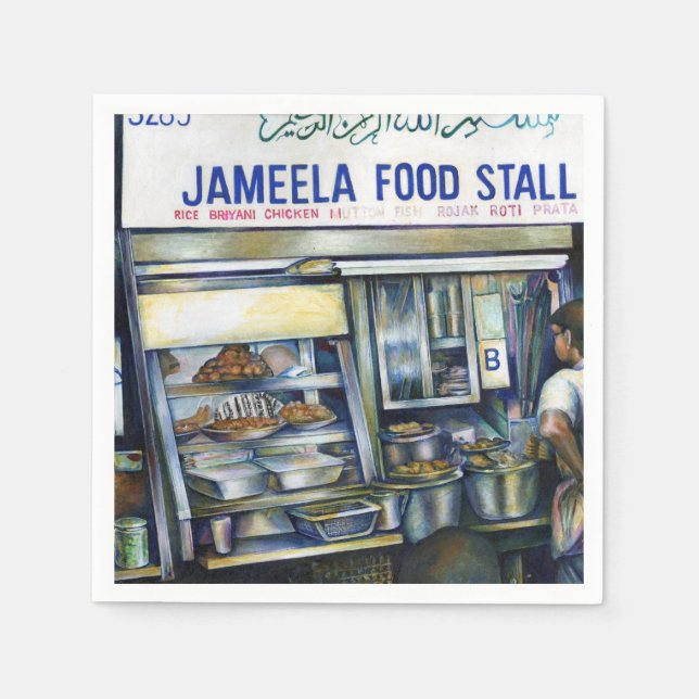 Jameelas's Singapore Paper Napkins (Front)