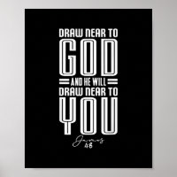 James48 Draw Near to God Christian Motivational Bi