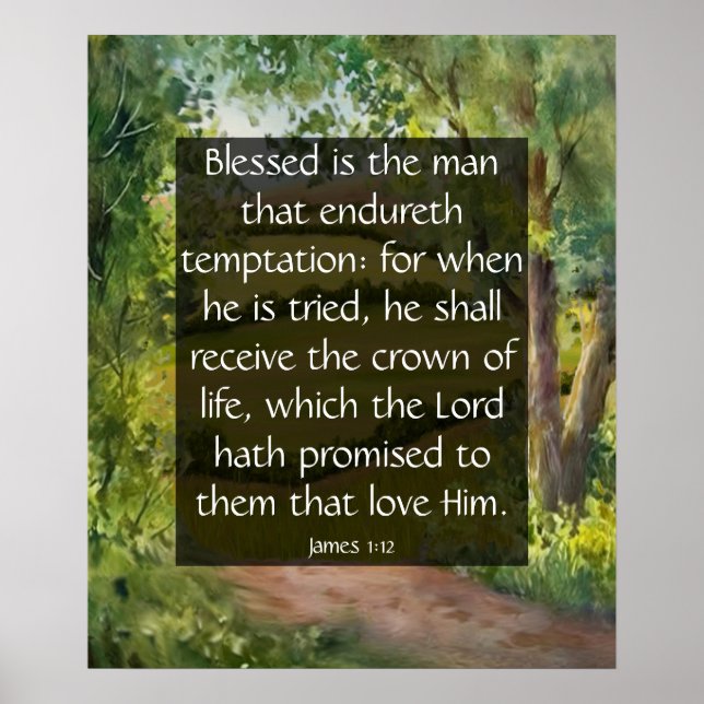 James 1:12 poster (Front)