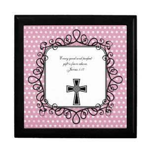 James 1:17 Bible Verse Keepsake Box
