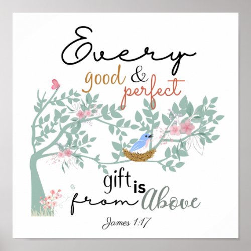 James 117 Every Good and Perfect Gift Poster