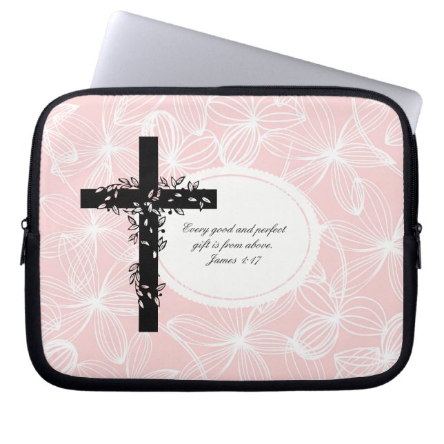 James 1:17 Laptop or Netbook Carrier Sleeve (Front)