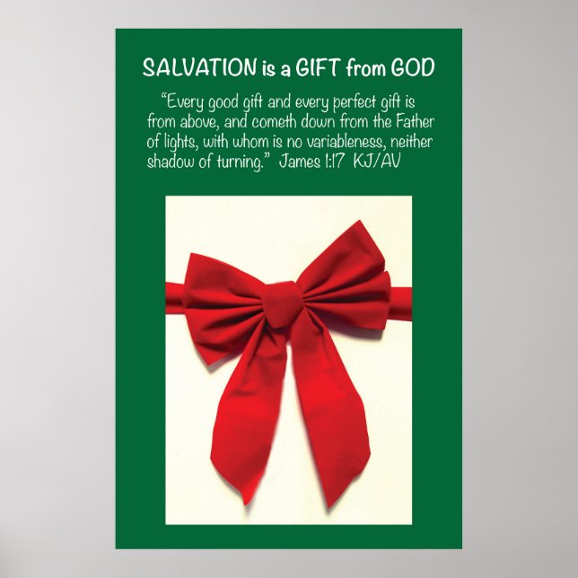 James 1:17 Salvation Scripture Poster (Front)