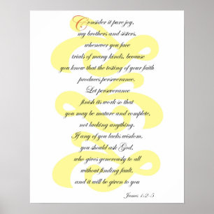 James 1:2-5 poster